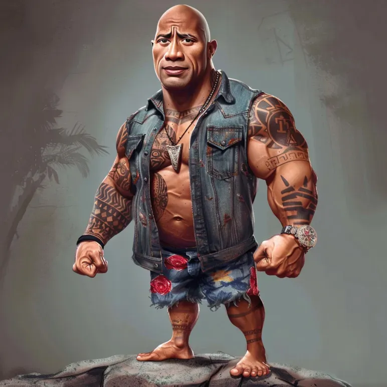 A fun AI-generated take on The Rock, Dwayne Johnson